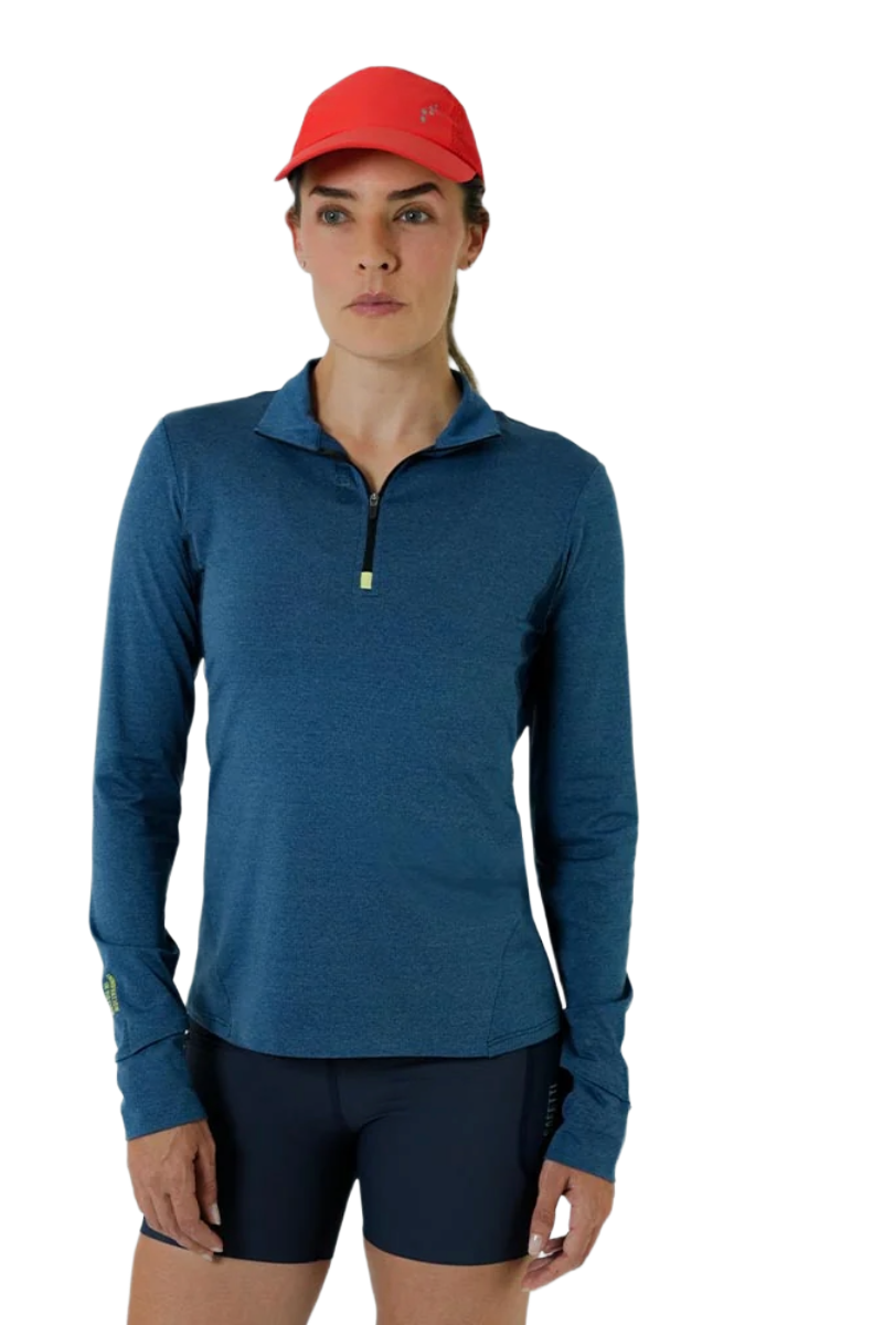 Safetti Camiseta ML Corrida Fem ACTIVE Azul