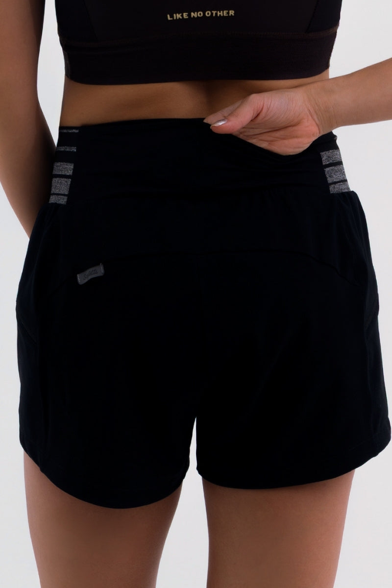 Short de Corrida Feminino Explorer Preto