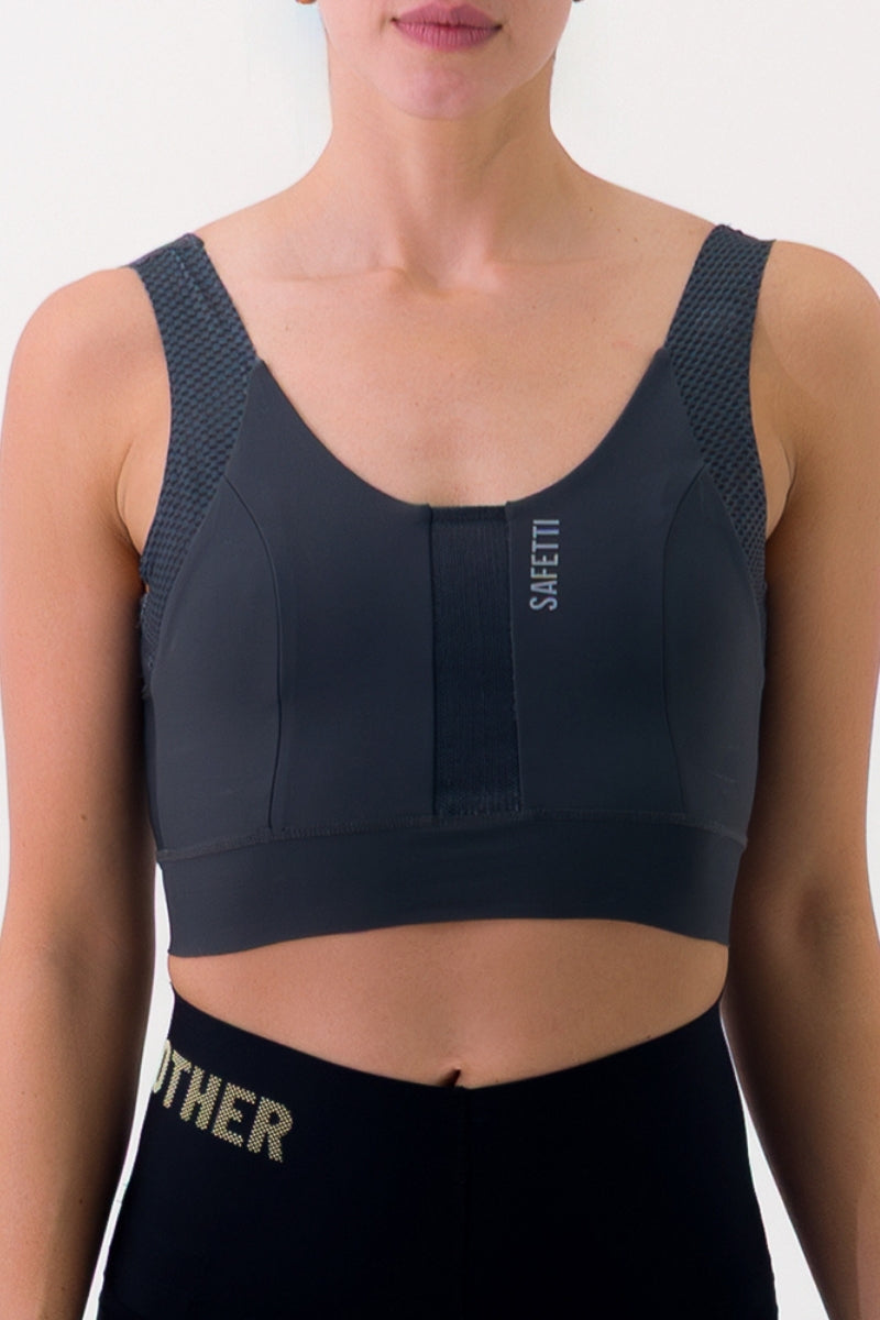 Top de Corrida Fem Synk Gris