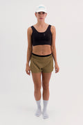 Short de Corrida Feminino Flow Marrom