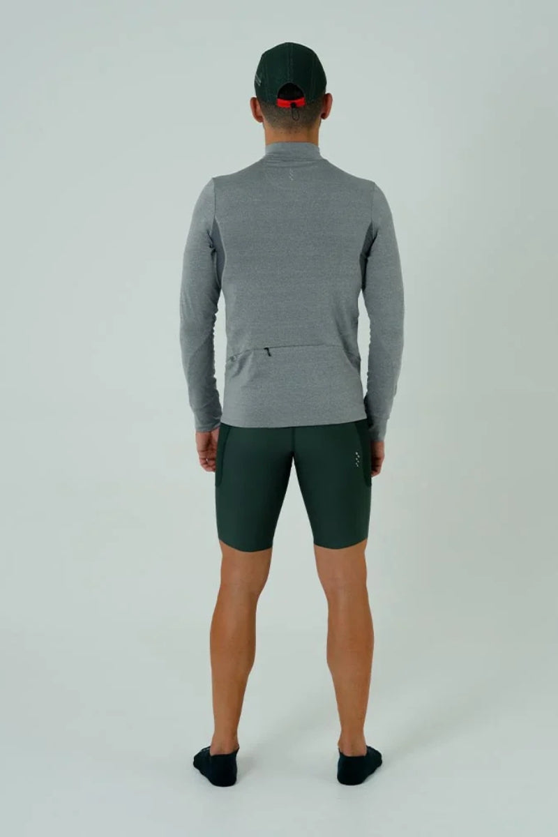 Camiseta Manga Longa Corrida Masculina ACTIVE Cinza