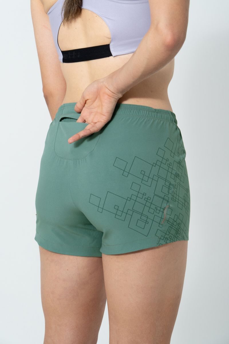 Safetti Short de Corrida Fem Venturi Light Pistachio