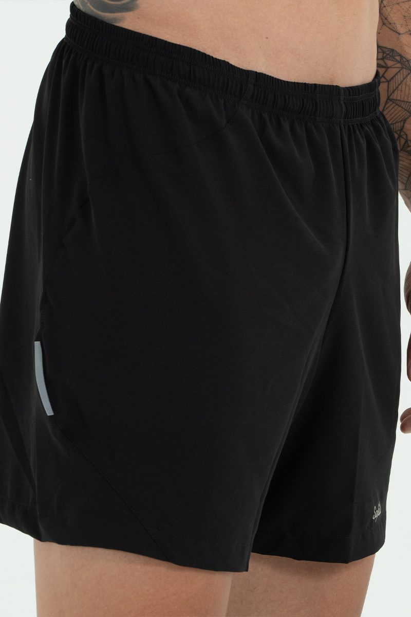 Safetti Short de Corrida Masc Mezzanotte Preto