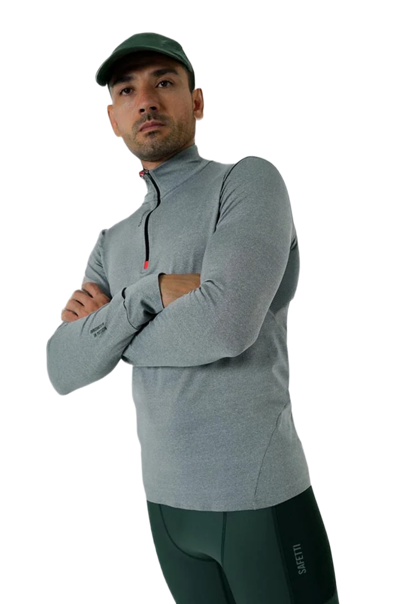 Safetti Camiseta ML Corrida Masc ACTIVE Cinza