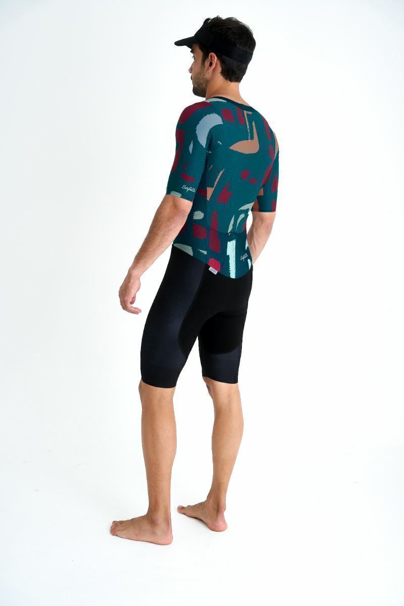 Macaquinho Triathlon Com Manga Masculino Kona Performance Scratch
