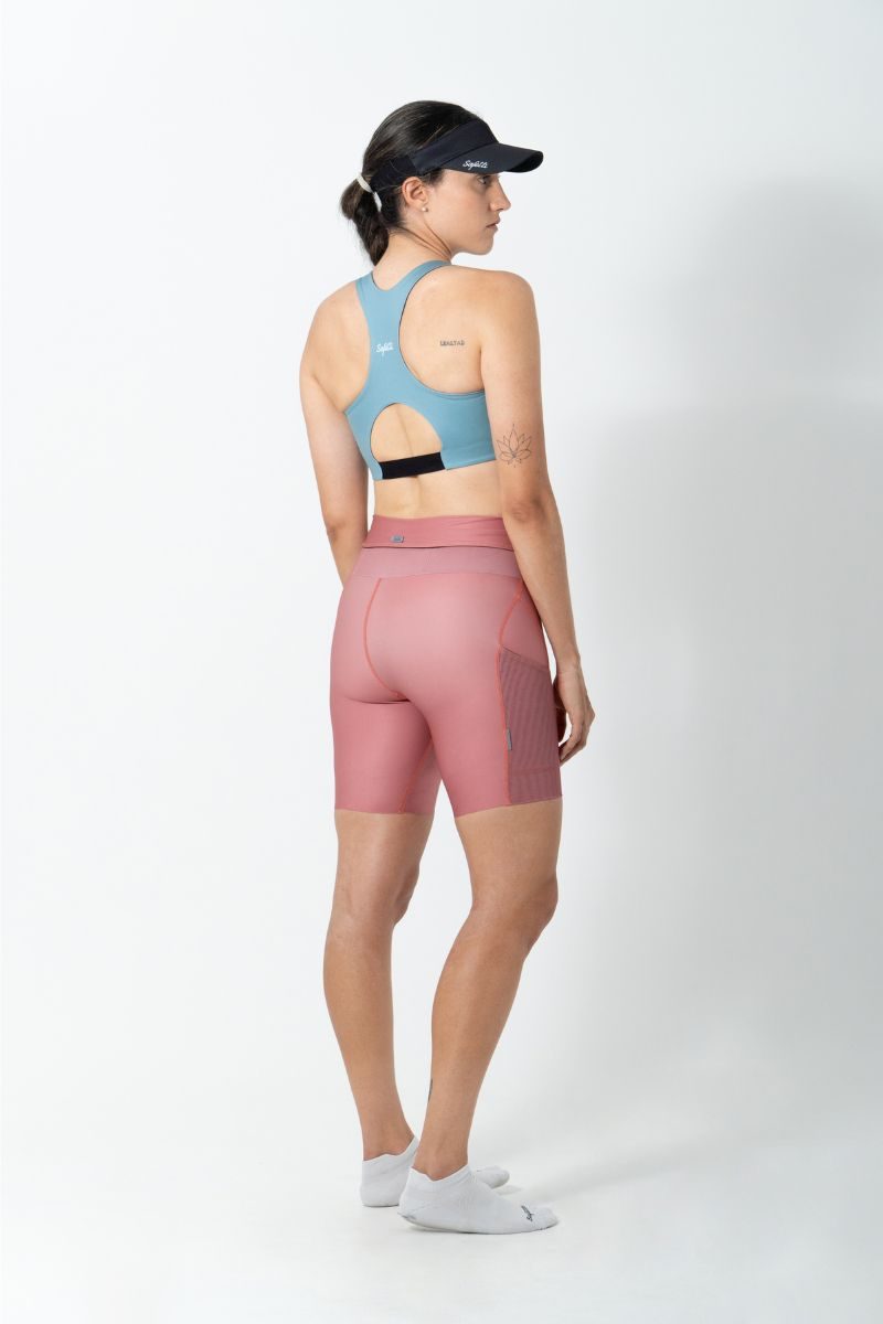 Top Feminino Doumotion Dupla Face Azul Polvo