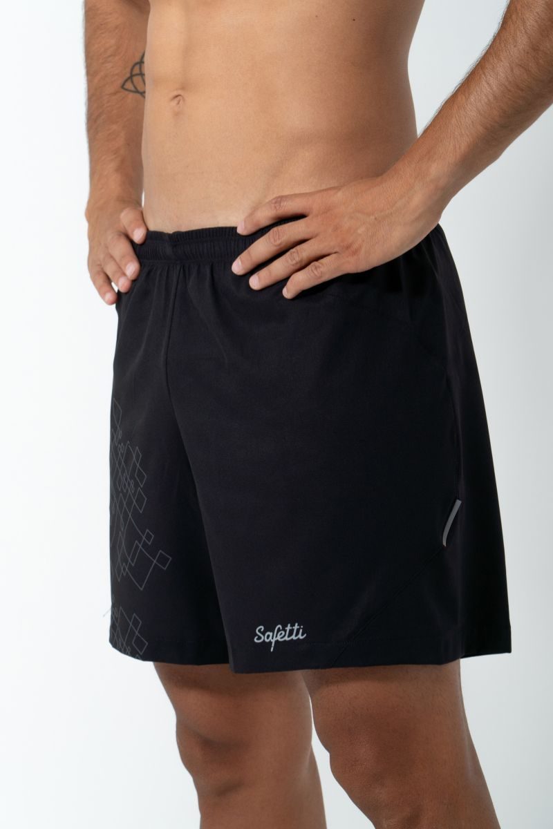 Safetti Short de Corrida Masc Venturi Light Nero