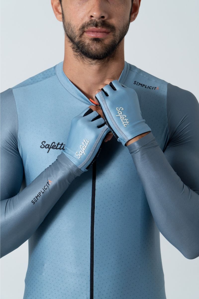 Safetti Luva Unissex Eleganza Semplicitá Azul Polvo